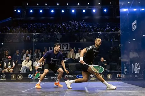 تأهل عسل وهانيا وعرفي إلى نصف نهائي بطولة الجونة للإسكواش